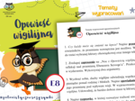 Opowieść wigilijna. Tematy wypracowań egzaminacyjnych. Egzamin ósmoklasisty. Rozprawka. Przemówienie. Opowiadanie twórcze. Ogłoszenie. Zaproszenie