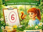🌳 Spacer po wiosennym lesie – czytanie ze zrozumieniem (klasa 4) | karta pracy + 15 zadań