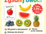 Zgadnij owoc po brakujących literach | Quiz o owocach | 50 pytań