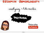 Motywy na egzamin ósmoklasisty: przyroda - film youtube