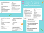 Zestaw testów - Pan Tadeusz. Księgi I, II, IV, X, XI, XII