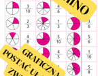 DOMINO - graficzna reprezentacja ułamków zwykłych.