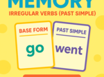 Memory Game – Irregular Verbs (Past Simple) + bonus krzyżówka