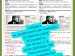 Wklejka z zadaniami i słownictwem dla uczniów. Stanisław Barańczak „Jeżeli porcelana…”