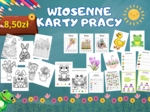 🌼 Wiosenne karty pracy dla przedszkolaków! 🌼