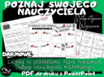 Poznaj swojego nauczyciela. Matematyczne wyzwanie na pierwszy dzień szkoły. Liczby w przebraniu: tajna tożsamość Twojego nauczyciela matematyki.