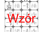 Domino - Ułamki złożone dodatnie i ujemne | matematyka