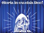 Dekoracje na Jasełka i Wigilię Szkolną – Szopka napis „Gloria in excelsis Deo” – Pliki do Druku