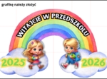 WITAJ W PRZEDSZKOLU - gazetka z tęczą format XXXL - 16 części