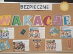 Gazetka "Bezpieczne wakacje" i kolorowanka XXl oraz A4
