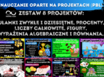 Innowacja matematyczna. Nauczanie Oparte na Projektach (PBL) dla kl.5-8. Zestaw 8 projektów.