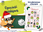 Opowieść wigilijna. Gra planszowa z ikonami. Ikony. Egzamin ósmoklasisty. Lektury obowiązkowe