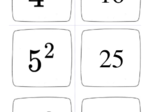 Gra Memory - kwadraty liczb