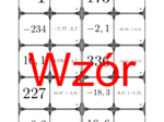 Domino - Dzielenie dodatnich i ujemnych liczb dziesiętnych przez liczbę dziesiętną | matematyka