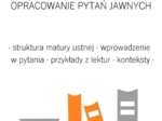 Matura 2026-2028. Język polski. Opracowanie pytań jawnych