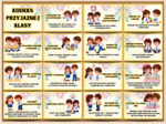 KLASOWE ZASADY / KODEKS PRZYJAZNEJ KLASY - zestaw plakatów edukacyjnych