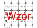 Domino - Dzielenie dodatnich i ujemnych liczb dziesiętnych | matematyka