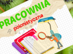 Pracownia polonistyczna - tabliczka na drzwi, witacz