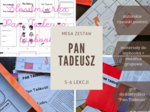 Zestaw "Pan Tadeusz" - lapbook, gra planszowa, autorskie rysunki postaci