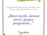 Adwent z literaturą — środek stylistyczny na każdy dzień. Kalendarz adwentowy na lekcje języka polskiego.