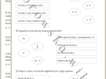 Zapisywanie wyrażeń algebraicznych - karta pracy
