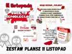 Plansze kolorowe - 11 listopada