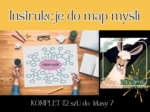 Instrukcje do map myśli - Biologia - klasa 7 SP (anatomia) - komplet na cały rok - 12 szt.