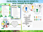 EKOLOGIA - DZIEŃ ZIEMI- wklejki o zeszytu, zadania do druku