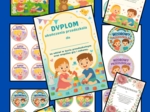 🎉 16 stron gotowych materiałów: dyplomy, medale, podziękowania dla rodziców!