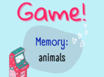 Animals memory/ Animals/ Zwierzęta/ Memory/ Gra/ Gra językowa/ Karty obrazkowe/ Zabawa/ Dzieci/ Warm-up/ Rozgrzewka/ Słownictwo