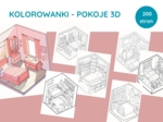 Kolorowanka 3D: Pokoje – 200 stron PDF