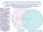 LITERATURA FANTASY CZY SCIENCE FICTION?