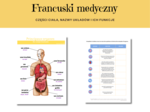 Język Francuski Medyczny, Anatomia, Organy i ich funkcje, Ćwiczenia, Słownictwo, Karty Pracy, Principaux organes du corps humain, Anatomie humaine
