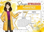 Stacja: RYWALIZACJA! Klasa 7. Chemia. Powietrze. Składniki powietrza. Gazy i tlenki. Gazy wokół nas. Powtórzenie wiadomości. Stacje zadaniowe. Praca grupowa. Zadanie. Gra dydaktyczna. MOC powtórki.