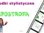Środki stylistyczne: apostrofa - film youtube