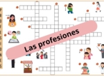 Krzyżówka obrazkowa "Las profesiones" (Zawody) - z odpowiedziami