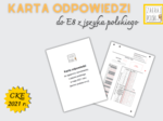 Karta odpowiedzi do egzaminu ósmoklasisty z języka polskiego w 2021 r.