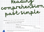 Reading comprehension, czytanie ze zrozumieniem past simple