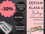 Pakiet materiałów z biologii do klasy 6 – cały rok w jednym zestawie!