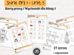 Materiały do Shine On! 1 Unit 5 – My Body - karty pracy - wklejki/wycinanki