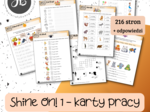 Materiały do Shine On! 1 Pakiet materiałów - Units 1 – 8 - karty pracy - wklejki/wycinanki