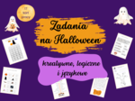 Halloween - zadania logiczne, kreatywne i językowe