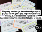 Zabawne matematyczne nagrody, dyplomy, podziękowania na koniec roku szkolnego.