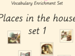 Zestaw kart obrazkowych: PLACES IN THE HOUSE SET 1