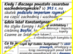 Bizancjum i Konstantynopol – notatki i karta pracy
