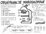 Obserwacje mikroskopowe - klasa 5 - sketchnotka