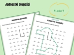 Jednostki długości, kodowanie, karta pracy, klasa 4