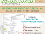 Rewalidacja – Pakuję plecak i przygotowuję się do lekcji. Scenariusz z kartami pracy. Niepełnosprawność intelektualna klasy I-III.