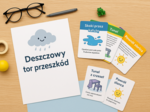 Deszczowy tor przeszkód – karty zadań ruchowych