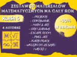 Zestaw materiałów matematycznych na cały rok szkolny dla klasy 5